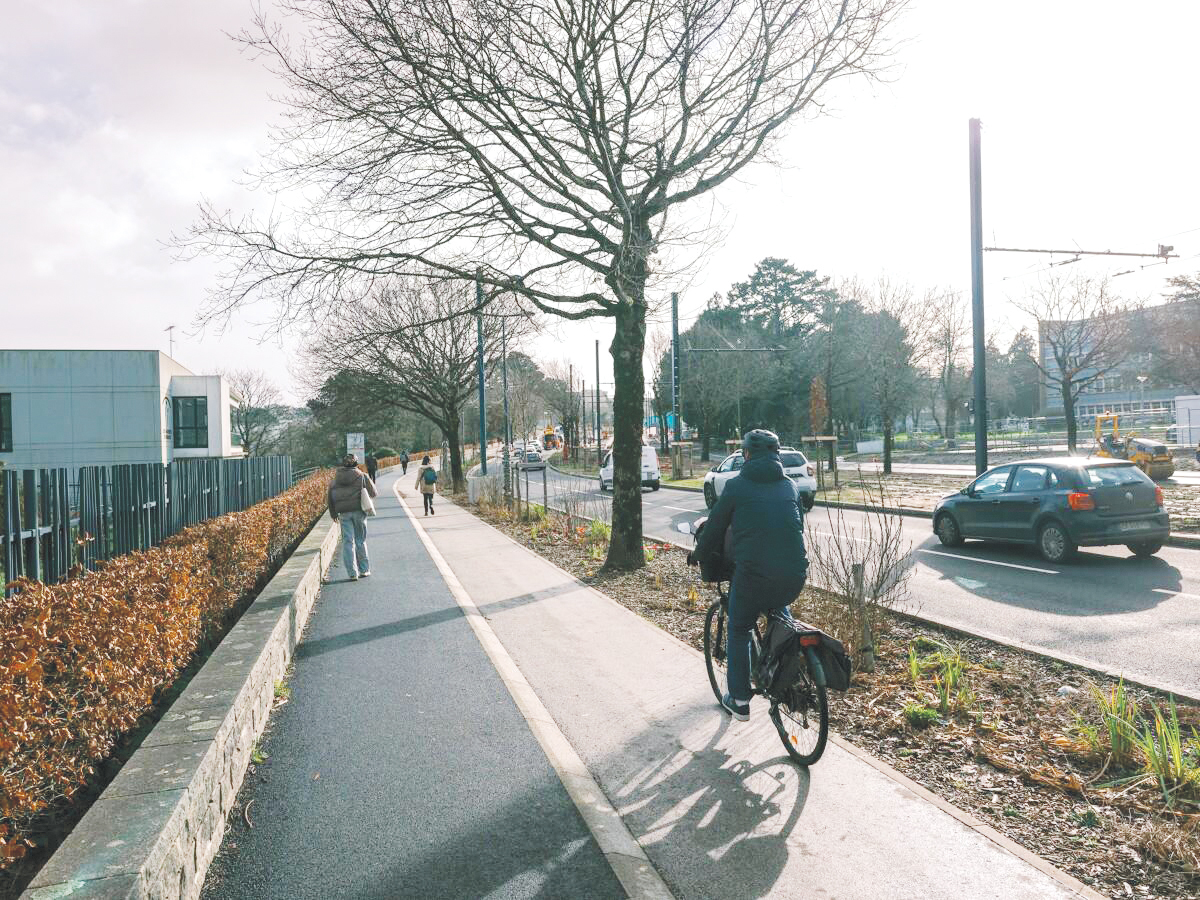 Le tramway de Brest : aménagement giep de l'extension du tramway