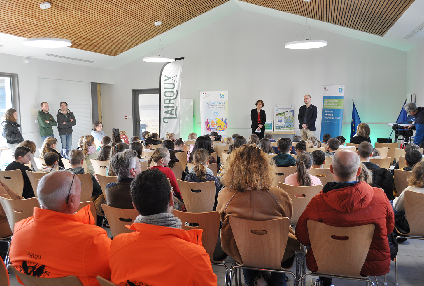 Remise officielle à Lairoux du concours d'affiches et podcasts de l'agence de l'eau