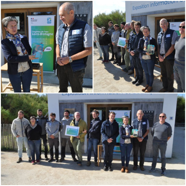 photos de la cérémonie de remise du trophées à la communauté de commune de Belle-Île-en-Mer