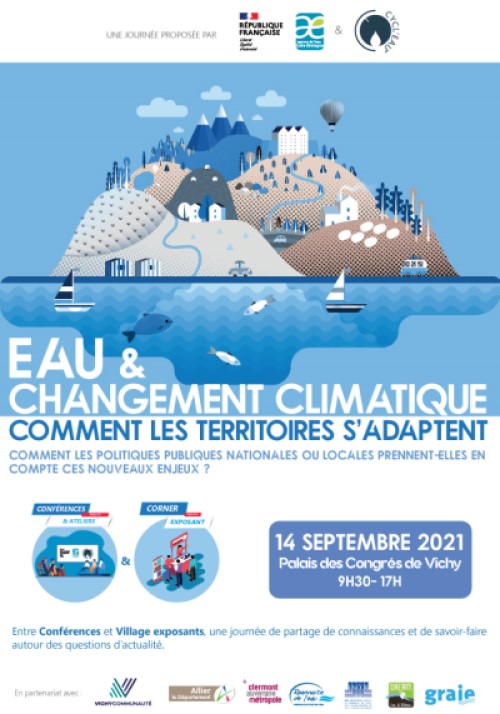 Une journée proposée par l'agence de l'eau Loire-Bretagne et Cycl'eau en partenariat avec Vichy Communauté, Allier le département, Clermont Auvergne métropole, Roannaise de l'eau, FNCCRR, Dream et Graie