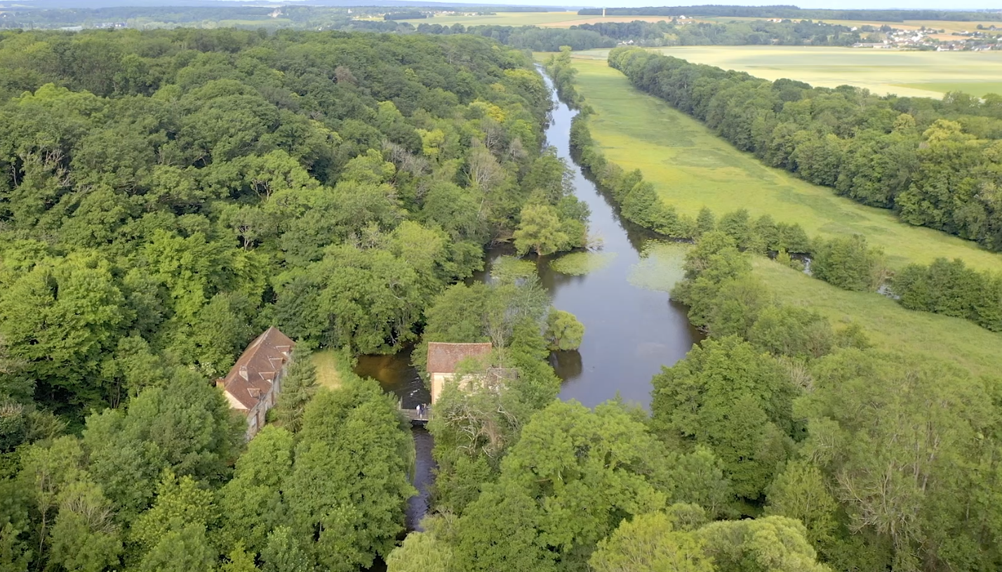 le moulin du Battereau et le Loir