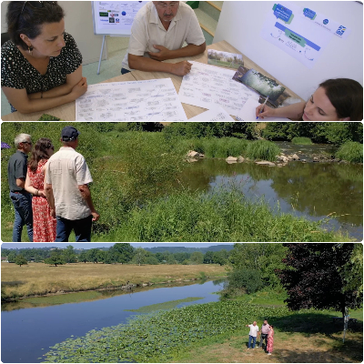 montage photos : Gestion quantitative de l’eau sur les bassins Arroux et Somme : une démarche concertée face aux défis climatiques