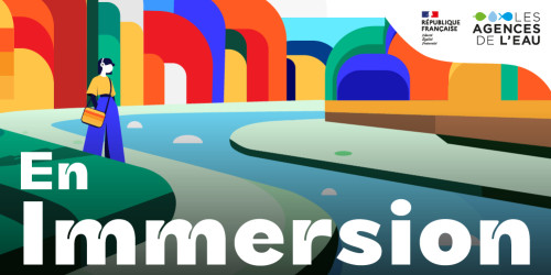 logo de la campagne en immersion des agences de l'eau