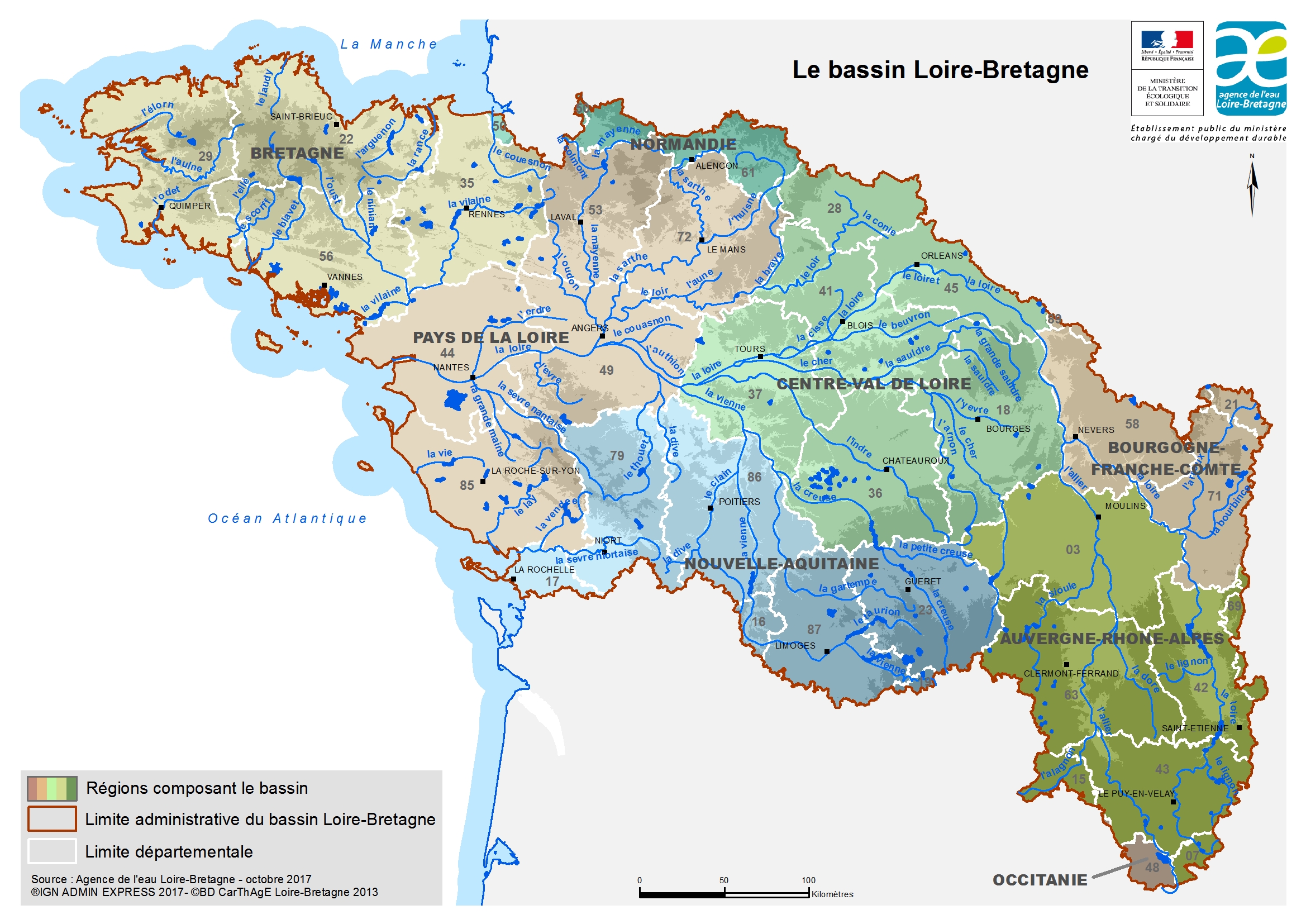 Le bassin Loire-Bretagne