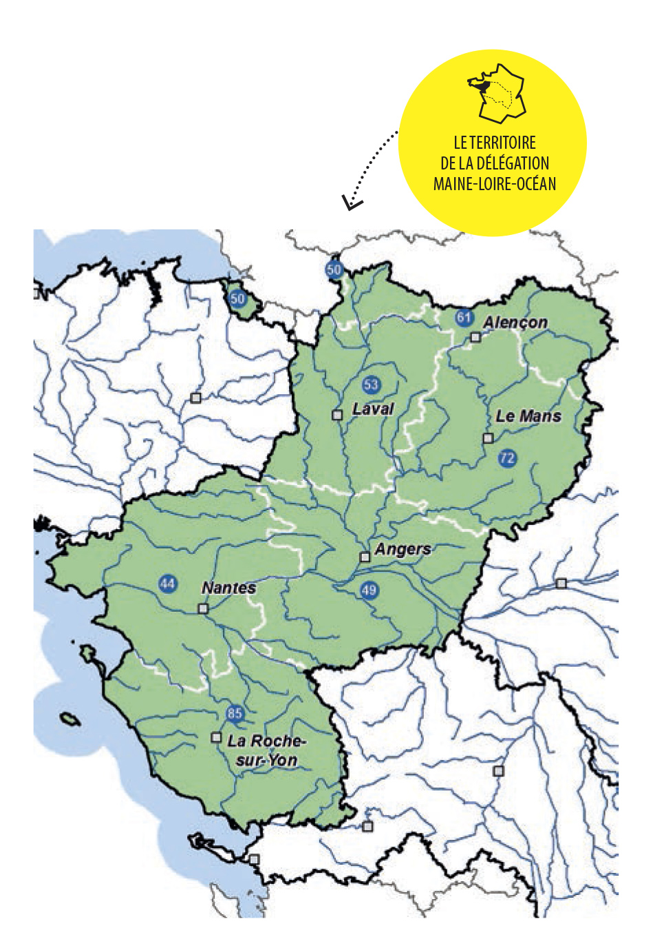 carte du territoire de la délégation Maine-Loire-Océan