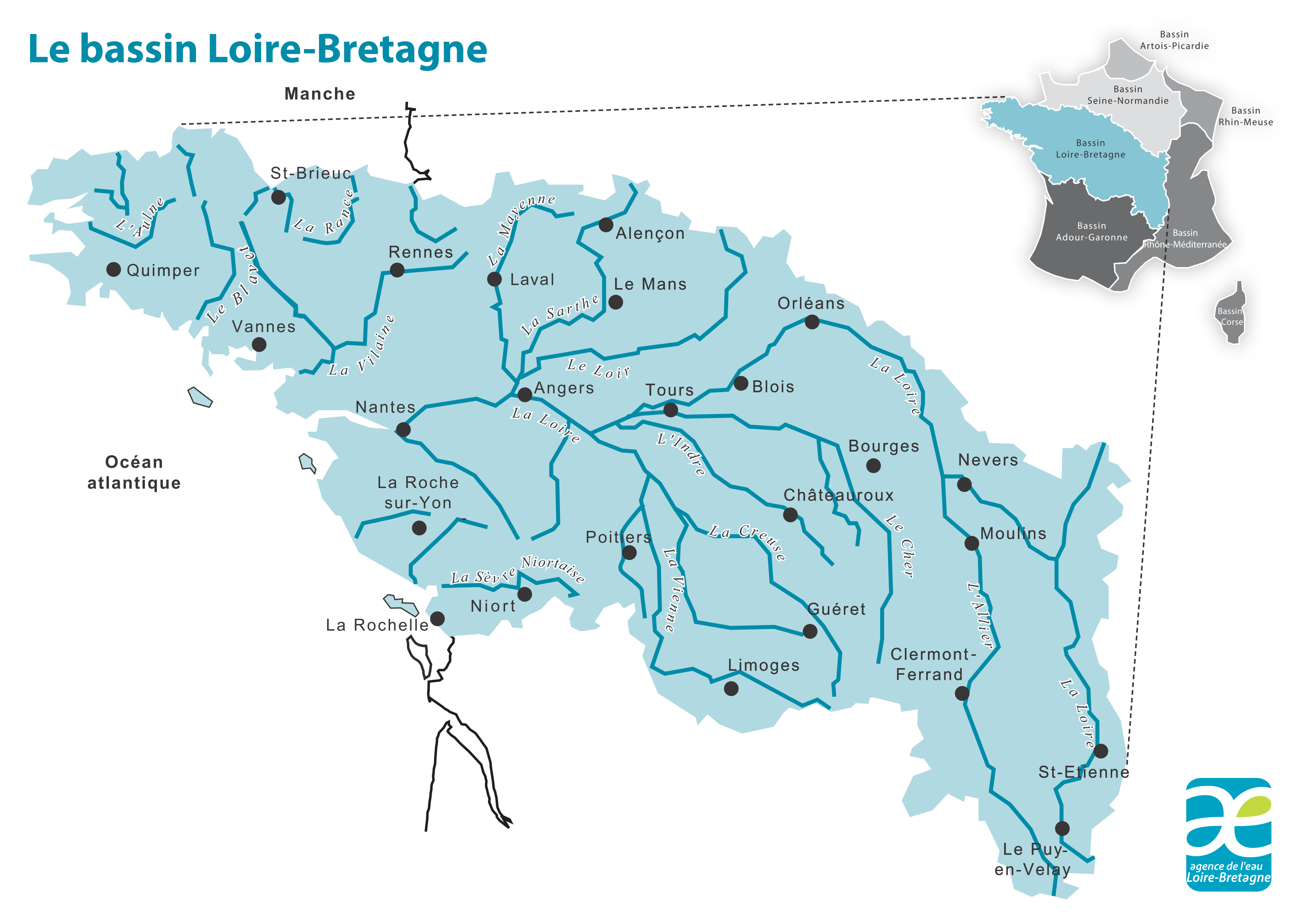 Le Bassin Loire Bretagne Agence Agence De L eau Loire bretagne