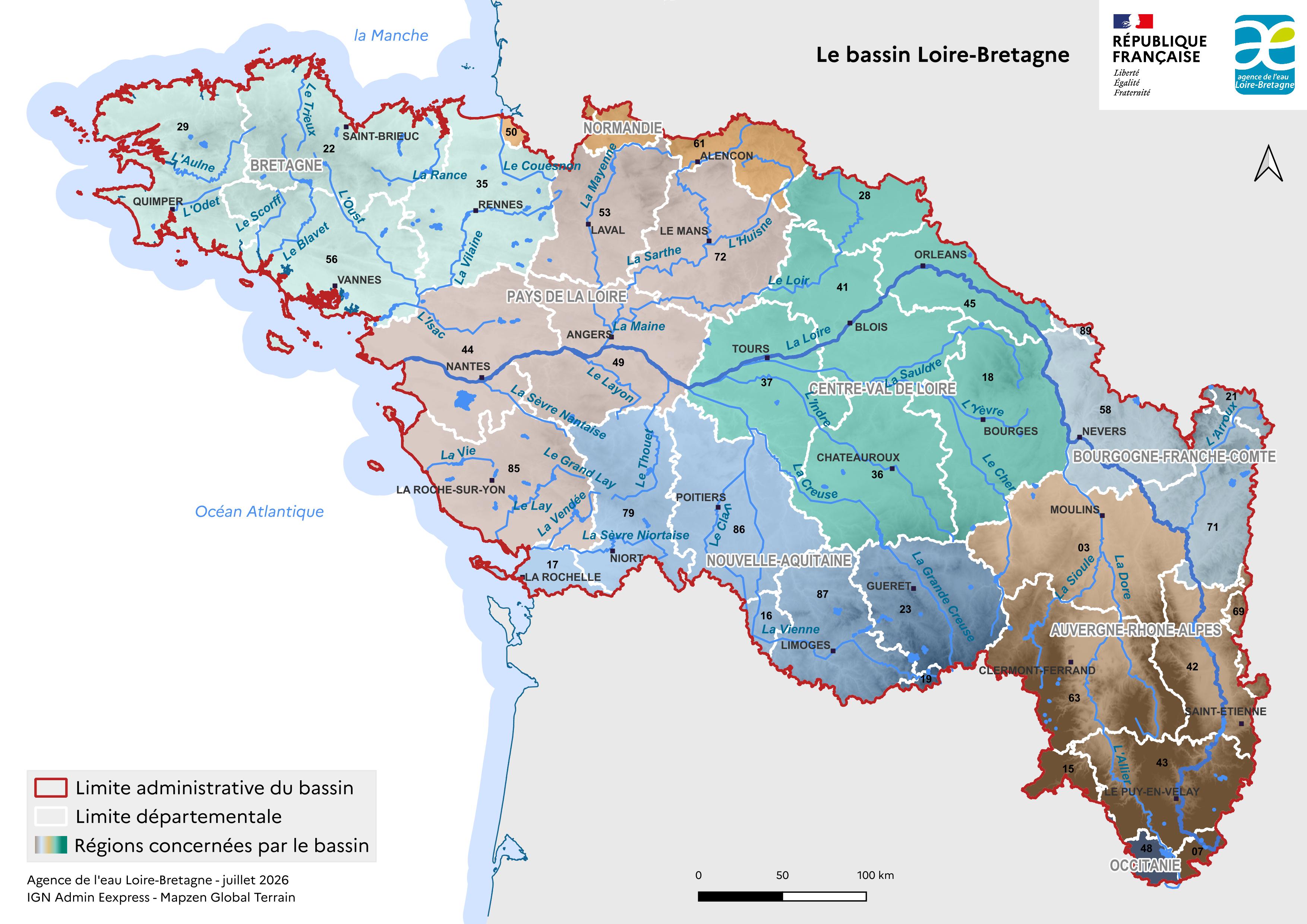 Le bassin Loire-Bretagne