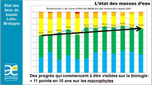 Etat des lieux du bassin Loire-Bretagne : l'état des masses d'eau