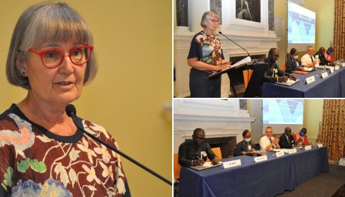 photo de Marie-Hélène Aubert, présidente de la commission communication et action internationale